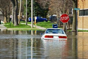 Flood Scene in Scottsdale & Phoenix, AZ Provided by Neate Dupey Insurance Group
